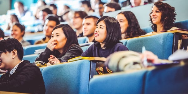 international students in lecture