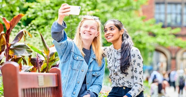 students hanging out