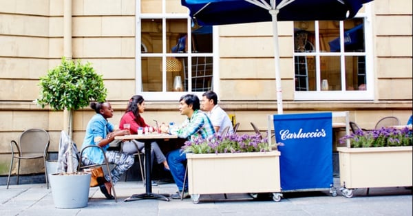 international students socialising